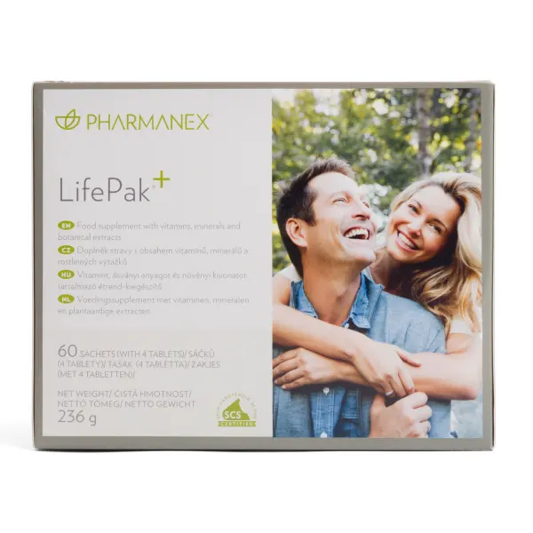 LifePak+ – suplement diety z witaminami, minerałami i wyciągami roślinnymi – 60 saszetek po 4 tabletki - obrazek 2